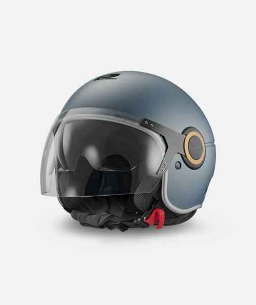 Vespa Jethelm Officina 8 blau matt - M