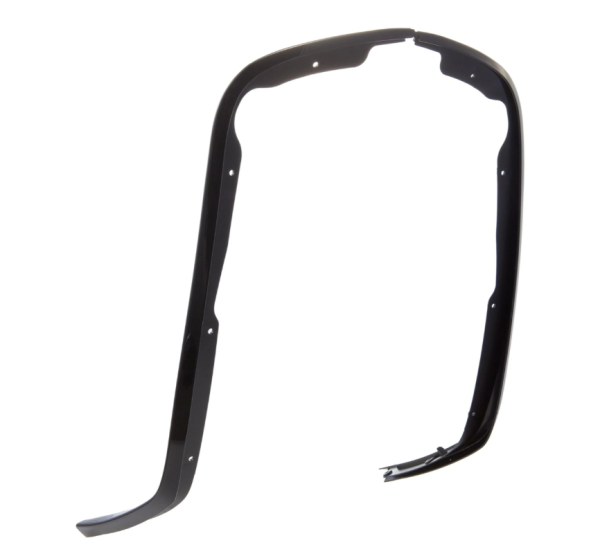 Monoschlitzrohr Beinschild & Trittblech für Elettrica/​Primavera/​Sprint 50-​150ccm, schwarz glänzen