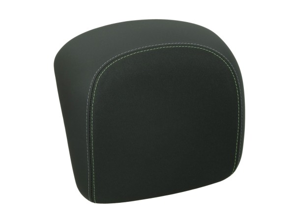 Original Rückenlehne für Vespa GTS/GTV Topcase - schwarz, Naht grün