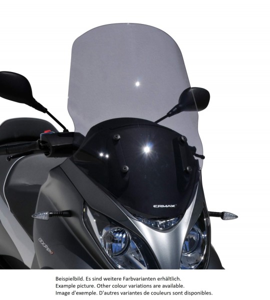 Windschild ERMAX für Piaggio MP3 400 HPE (-22), getönt/light black