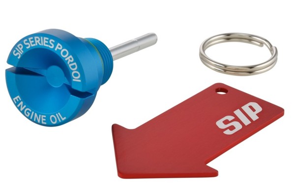 Öleinfüllschraube Motoröl für Vespa, blau matt