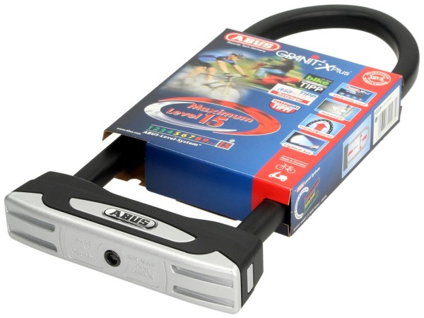ABUS Bügelschloss 300x108 Granit X-Plus 54 für Motorrad, Scooter & Vespa