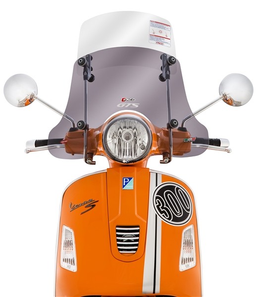 Windschild FACO "Twin-Screen" für Vespa GTS/​GTS Super/​GT/​GT L 125-300ccm (-22), getönt