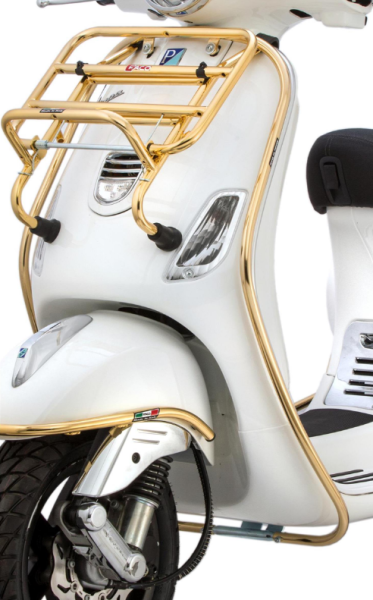 Sturzbügel Beinschild für Vespa LX/​LXV 50-150ccm, gold