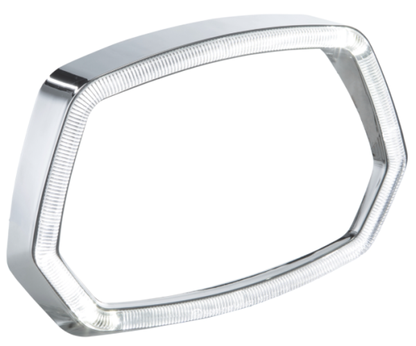 Lampenring chrom LED Leuchtring für Vespa Sprint 50ccm 2T/​4T ('13-'18)