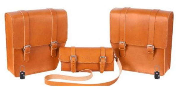 Ledertaschen Set "Journey" für WI-BIKE Original Piaggio