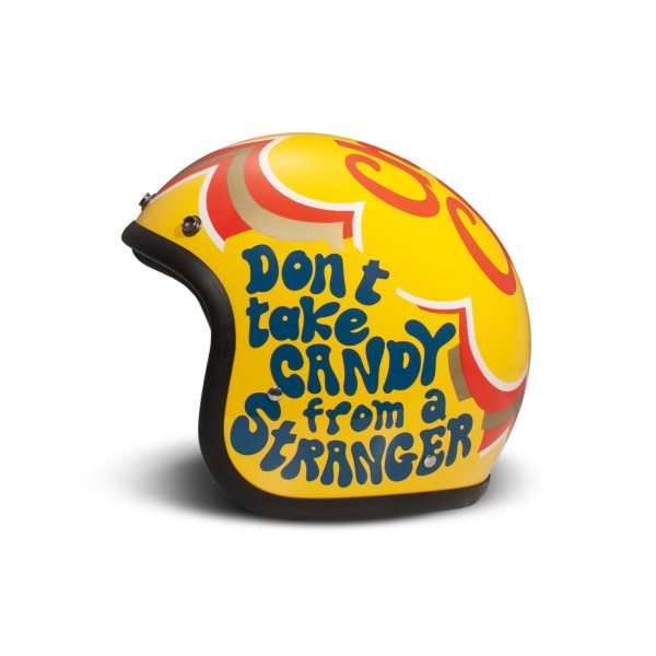 DMD Jethelm Retro, gelb, glänzend, Candy, Fiberglas, ECE 22.06