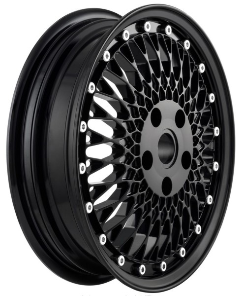 Felge Comb 1 vorne/hinten für Vespa GTS/​GTS Super/​GTV/GT/946 125-300ccm, schwarz glänzend