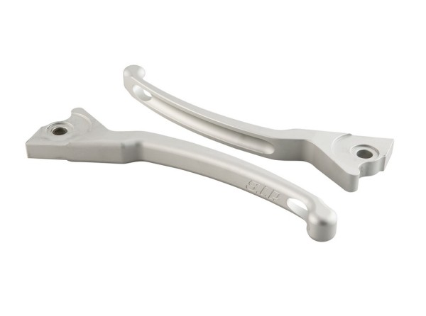 Sporthebel Set Bremse für Vespa, rechts und links, silber matt