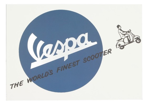 Vespa Notizblock DIN A4, Vespa Logo