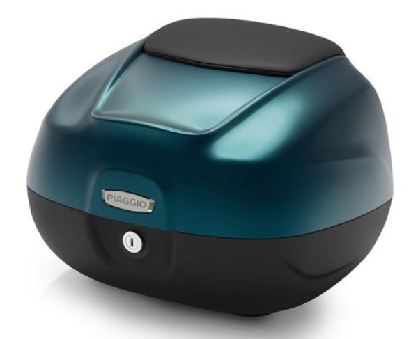 Top Case 37L für Piaggio MP3 HPE 400/530 / Medley Sport 125/200 - dunkelblau matt D12
