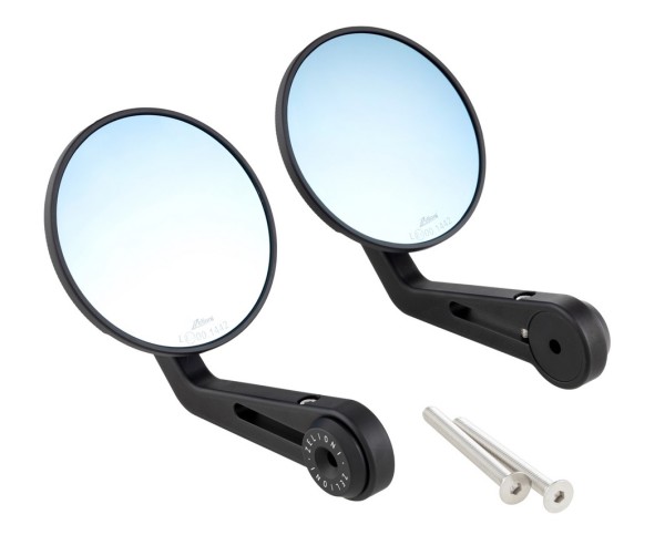 Lenkerendenspiegel ZELIONI für Vespa, rechts und links, schwarz matt