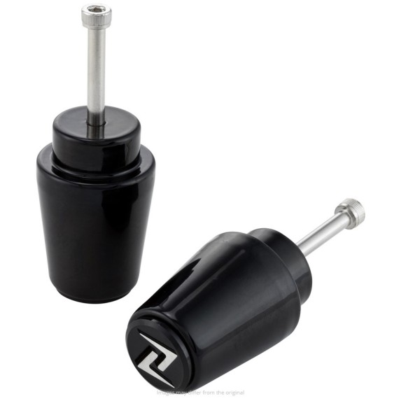 Lenkerendengewichte ZELIONI für Vespa, Paar, schwarz glänzend