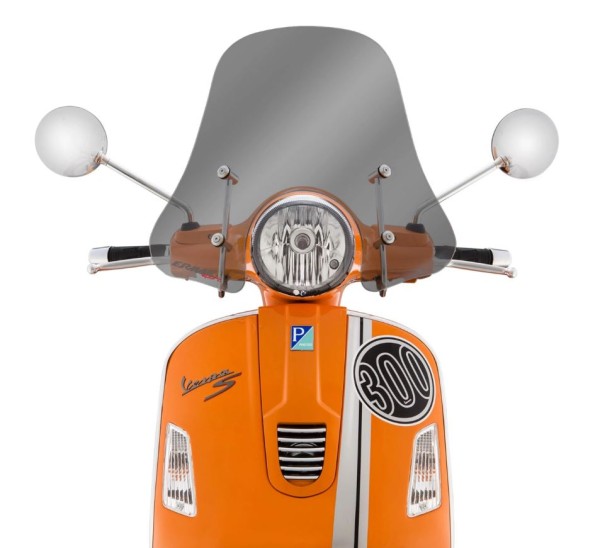 Windschild ERMAX Sportivo H 305 mm für Vespa GTS/​GTS Super/​GT/​GT L (-22), getönt
