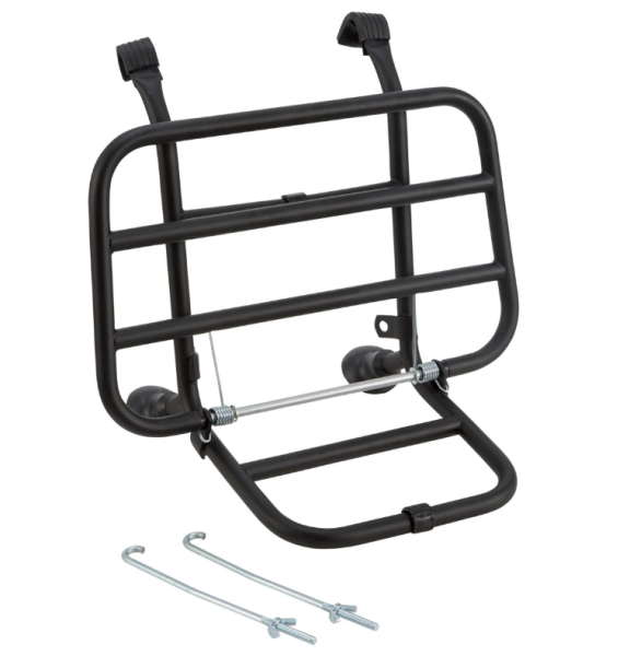 Gepäckträger vorne für Vespa PX 80-200ccm, klappbar, schwarz