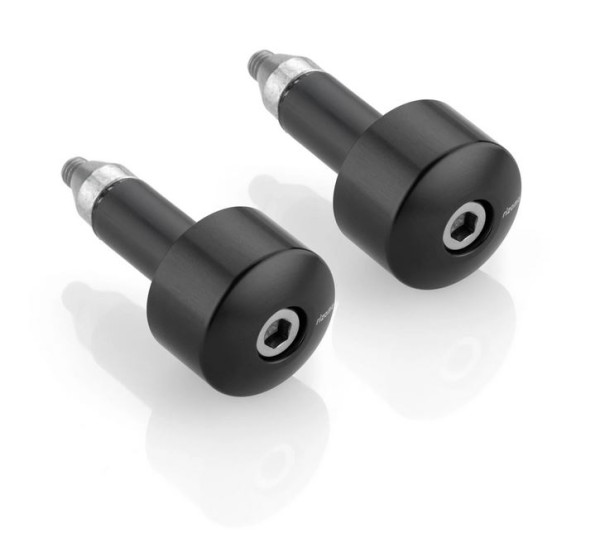 Lenkerendengewichte RIZOMA links & rechts für Vespa, schwarz eloxiert