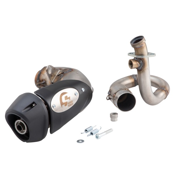 Rennauspuff für Vespa GTS/​GTS Super/​GTV/​GT 60 125-300ccm i.e., 4T, LC, Edelstahl